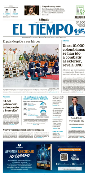 Cover of El Tiempo (Bogota)