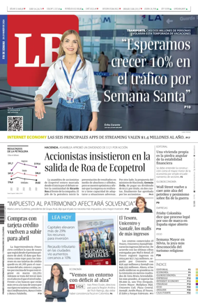 Cover of La Republica (Colombia)
