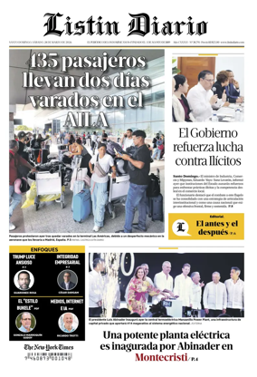 Cover of Listin Diario