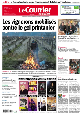 Cover of Le Courrier de l’Ouest (Cholet)