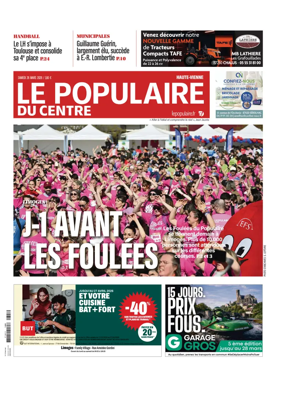 Cover of Le Populaire du Centre (Haute-Vienne)