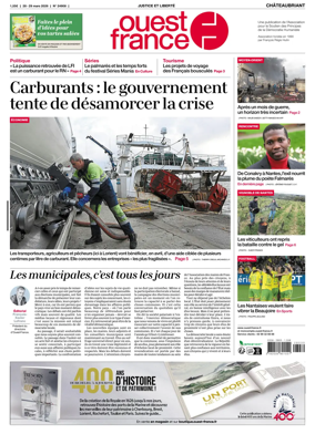 Cover of Ouest France (Chateaubriant)