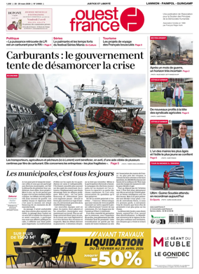 Cover of Ouest-France (Lannion / Paimpol / Guingamp)