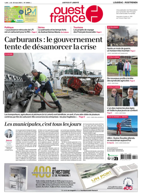 Cover of Ouest France (Loudeac / Rostrenen)