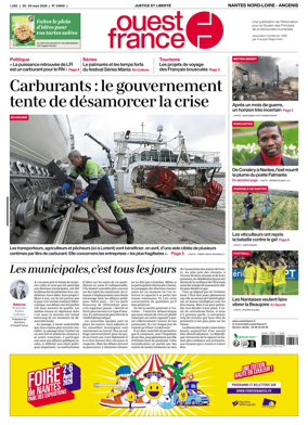 Cover of Ouest France (Nantes Nord-Loire - Ancenis)