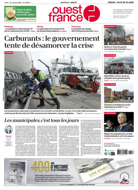 Cover of Ouest France (Redon / Pays de Vilaine)