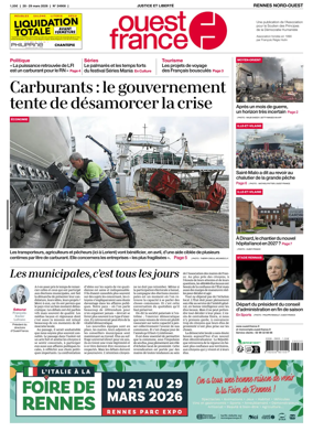 Cover of Ouest-France (Rennes Nord-Ouest)