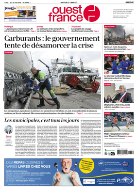 Cover of Ouest France (Sarthe)