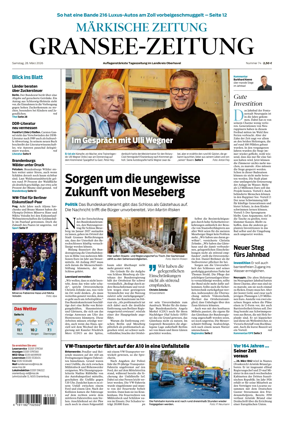 Cover of Gransee-Zeitung