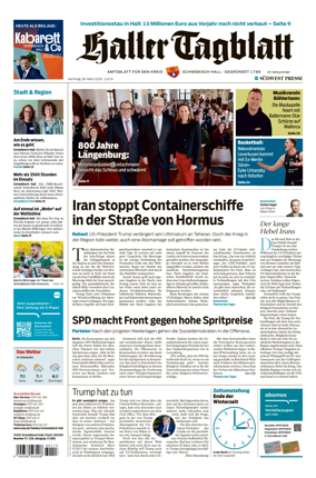 Cover of Haller Tagblatt