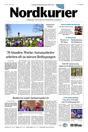 Cover of Neubrandenburger Zeitung