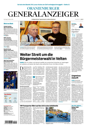 Cover of Oranienburger Generalanzeiger