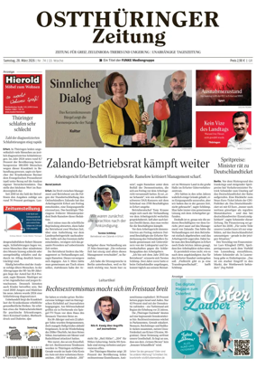 Cover of Ostthuringer Zeitung (Greiz)