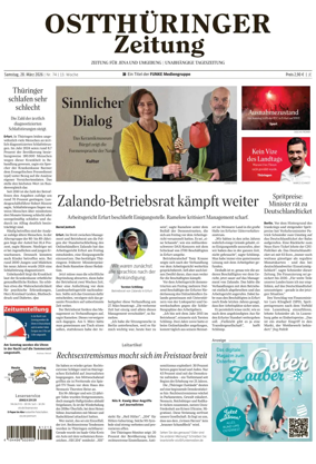 Cover of Ostthuringer Zeitung (Jena)