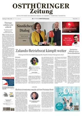 Cover of Ostthuringer Zeitung (Posneck)