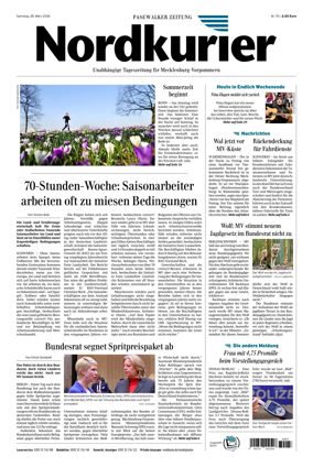Cover of Pasewalker Zeitung