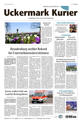 Cover of Prenzlauer Zeitung