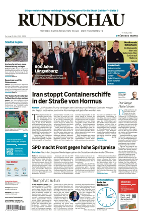 Cover of Rundschau fur den Schwabischen Wald – Der Kocherbote