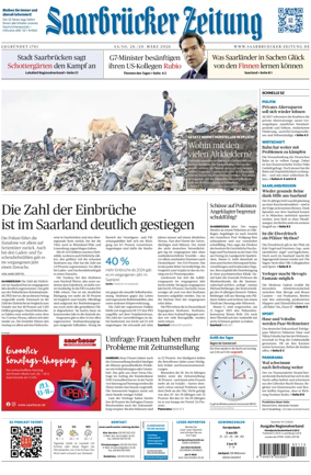 Cover of Saarbruecker Zeitung