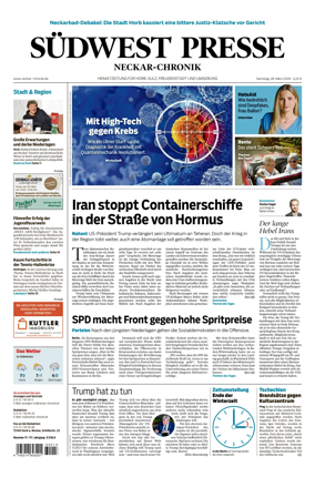 Cover of SUDWEST PRESSE - Neckar-Chronik