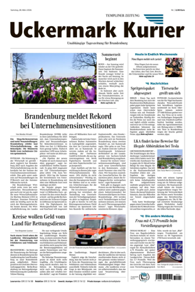 Cover of Templiner Zeitung