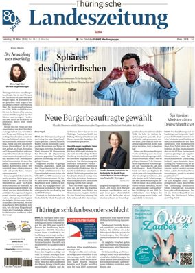 Cover of Thuringische Landeszeitung (Gera)