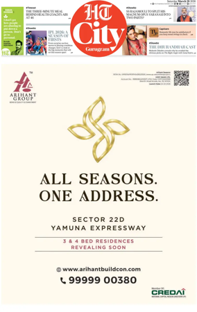 Cover of Hindustan Times (Gurgaon) - City