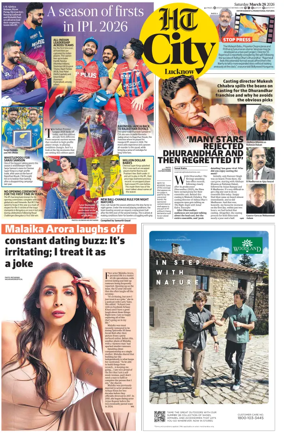 Cover of Hindustan Times (Lucknow) - Live