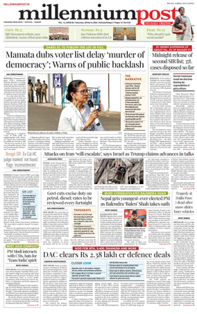 Cover of Millennium Post (Kolkata)