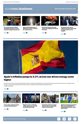 Cover of Euronews Business