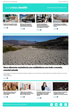 Cover of Euronews Health (Portuguese)