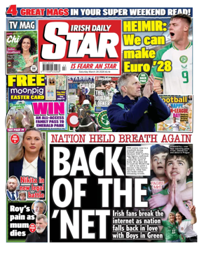 Cover of Irish Daily Star