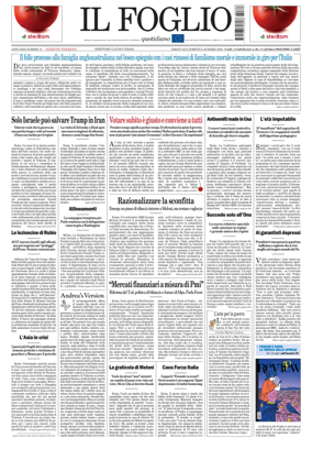Cover of Il Foglio Quotidiano