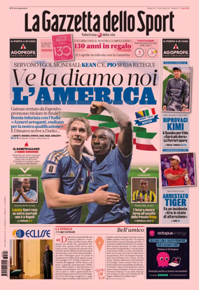 Cover of La Gazzetta dello Sport - Milano