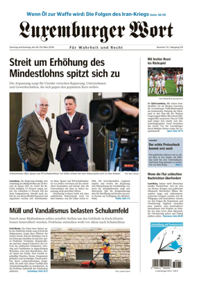 Cover of Luxemburger Wort