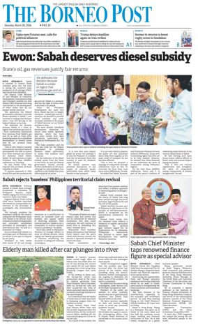 Cover of The Borneo Post (Sabah)