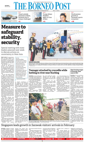 Cover of The Borneo Post (Sarawak)