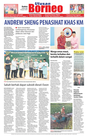 Cover of Utusan Borneo (Sabah)