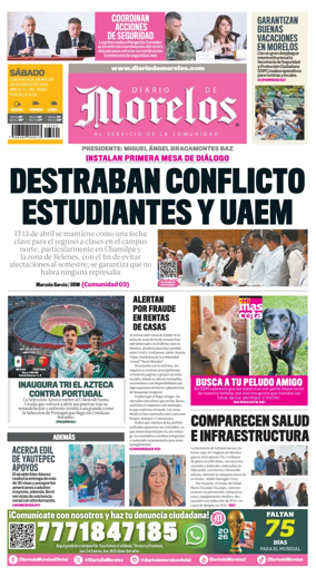 Cover of Diario de Morelos