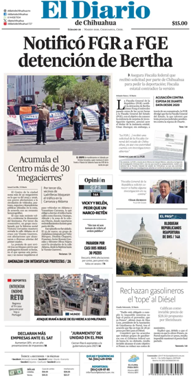 Cover of El Diario de Chihuahua