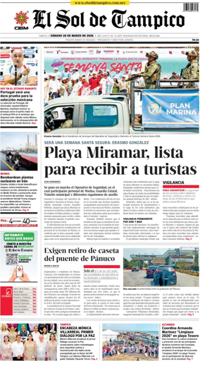 Cover of El Sol de Tampico