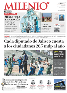 Cover of Milenio Jalisco
