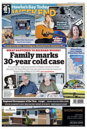 Cover of Hawke's Bay Today