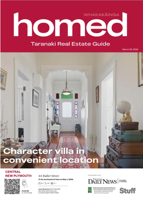 Cover of Homed Taranaki Daily News