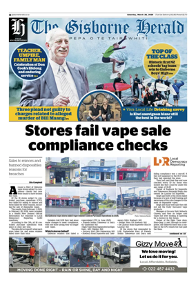 Cover of The Gisborne Herald (Saturday edition)