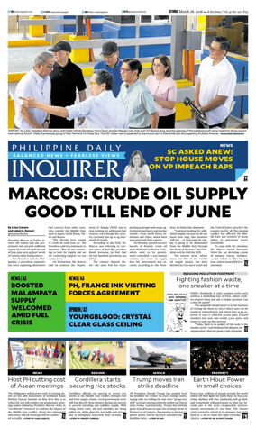 Cover of Philippine Daily Inquirer