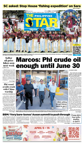 Cover of The Philippine Star