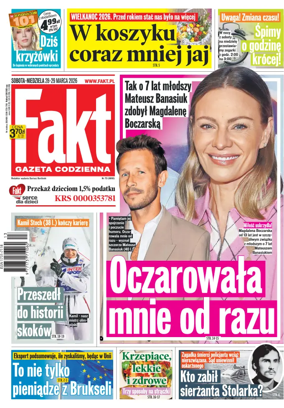 Cover of Fakt Gazeta Codzienna (Saturday)