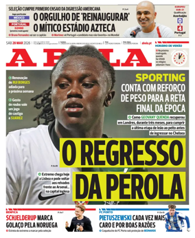 Cover of A BOLA (Portuguese)