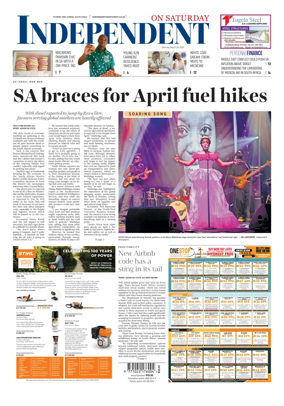 Cover of The Independent on Saturday